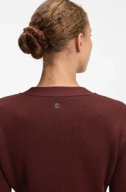 Cardigan aus Woll-Mix mit Logo-Niete