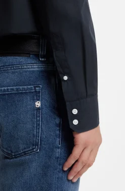 Casual-Fit Hemd im Heritage-Stil aus Baumwoll-Popeline