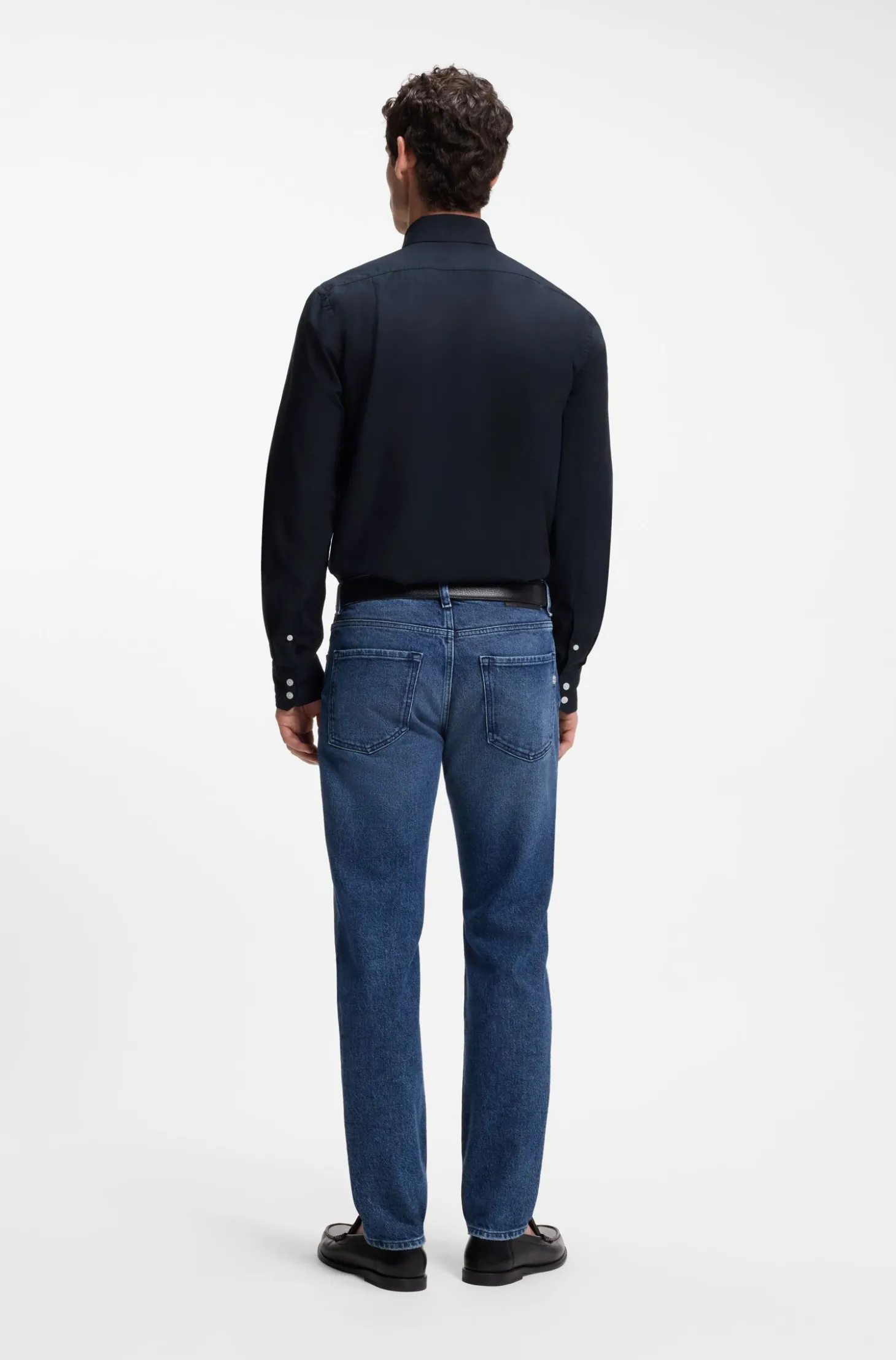 Casual-Fit Hemd im Heritage-Stil aus Baumwoll-Popeline