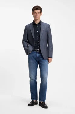 Casual-Fit Hemd im Heritage-Stil aus Baumwoll-Popeline