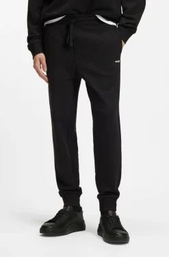 Casual-Hose aus Baumwolle mit elastischen Bündchen