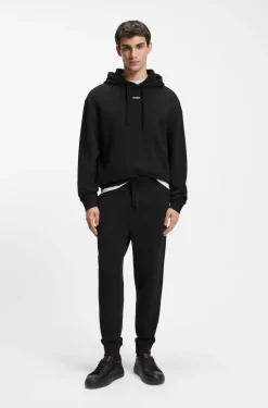 Casual-Hose aus Baumwolle mit elastischen Bündchen