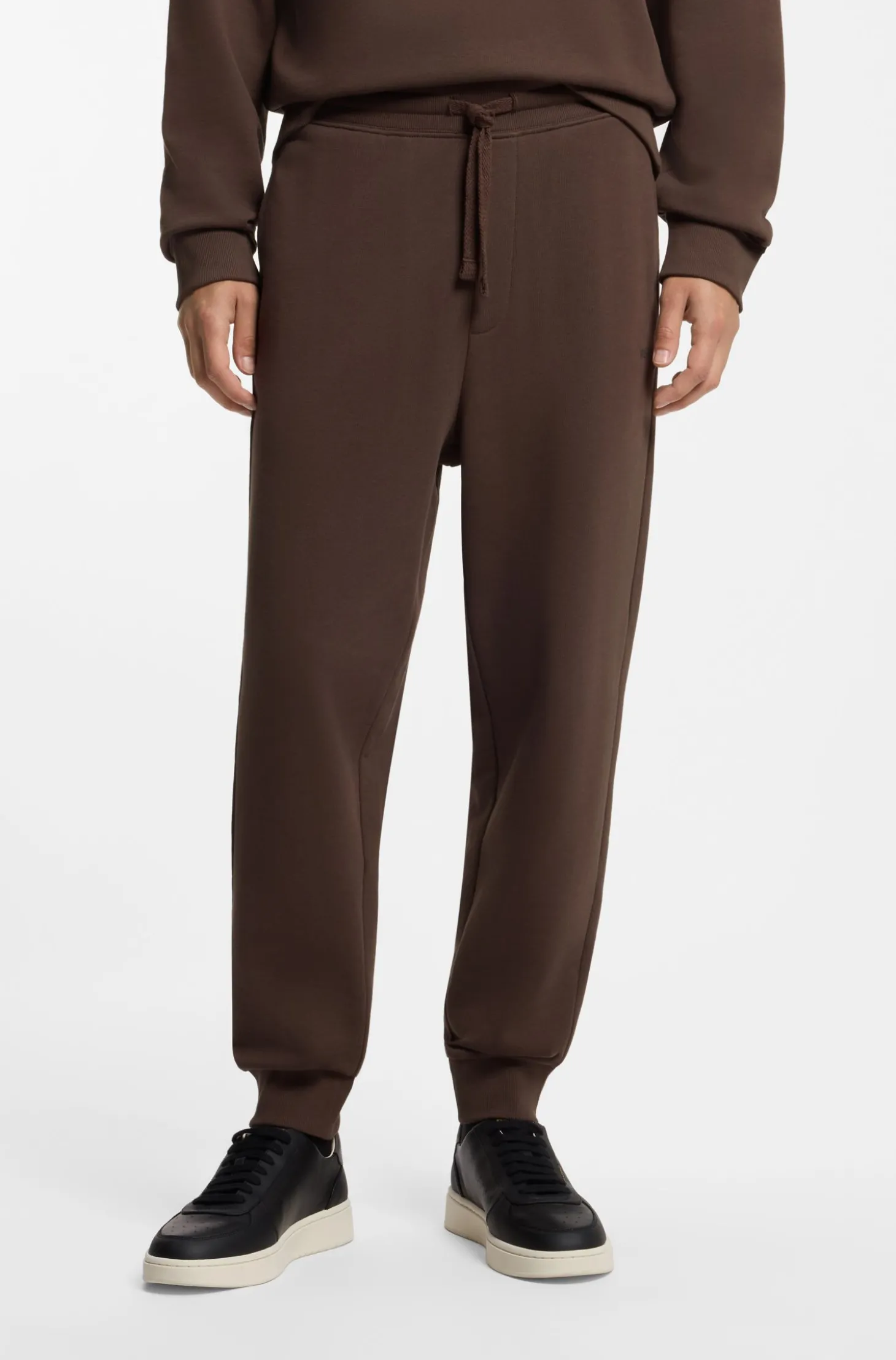 Casual-Hose aus Baumwolle mit elastischen Bündchen