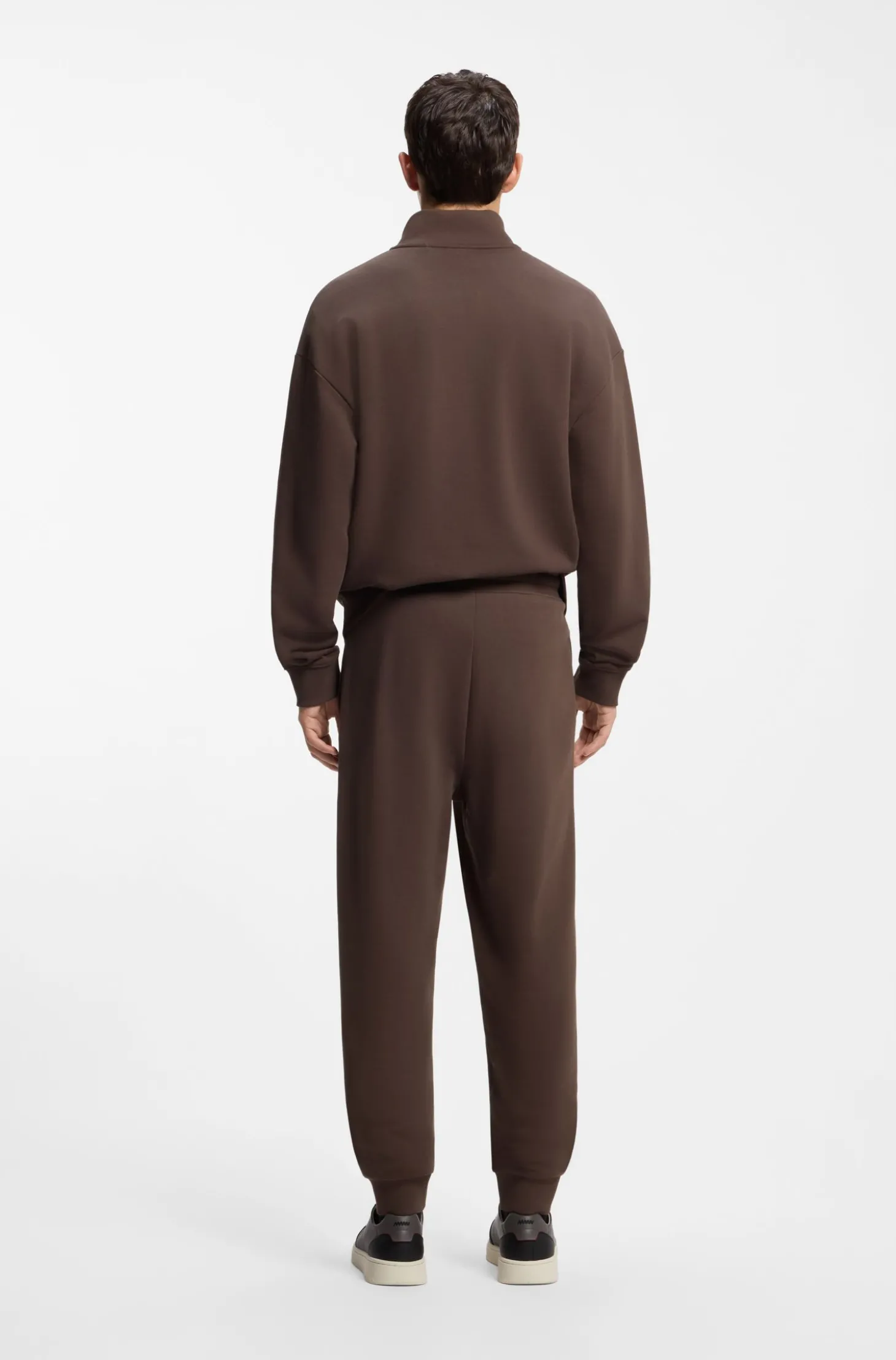 Casual-Hose aus Baumwolle mit elastischen Bündchen
