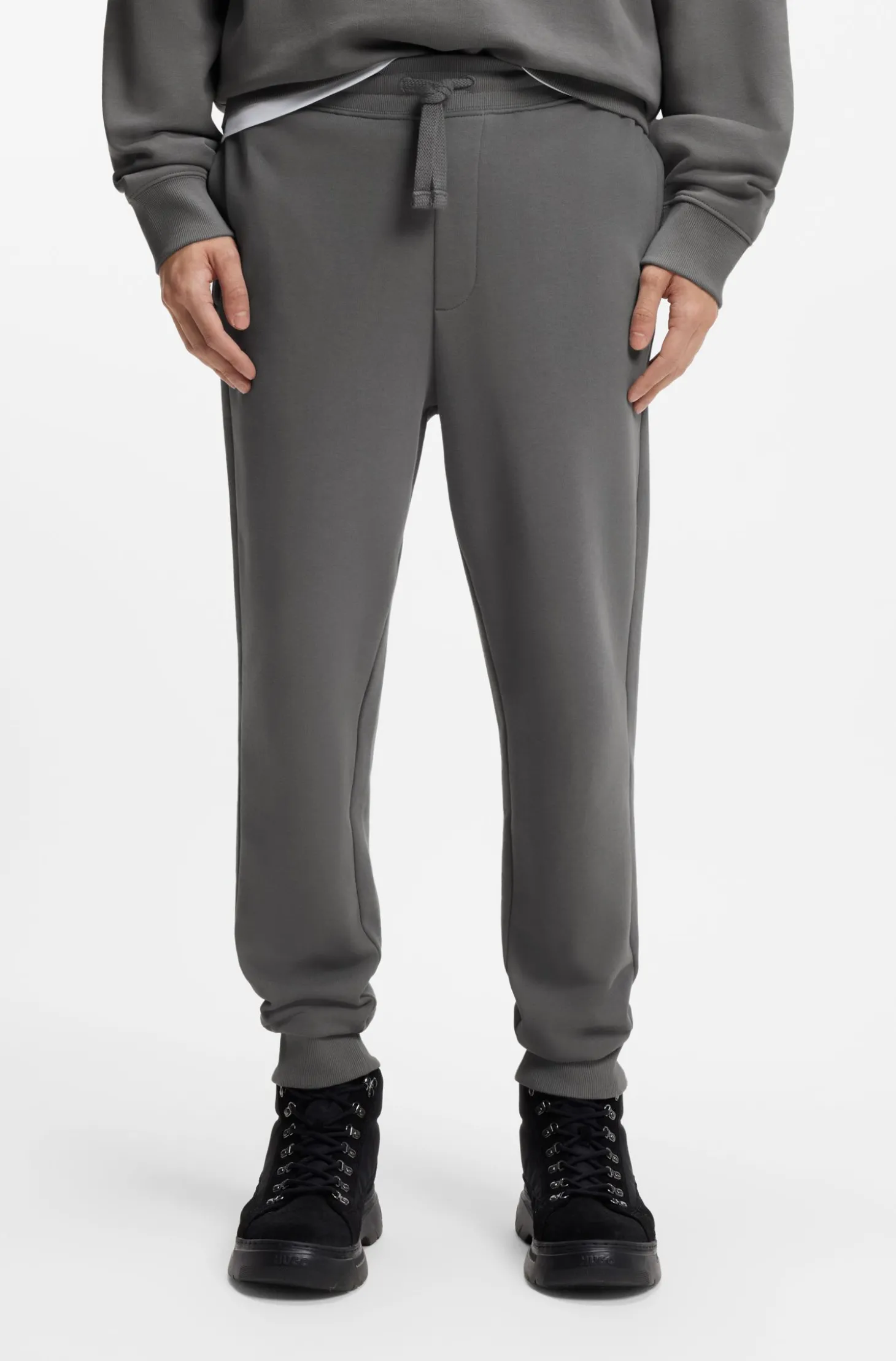 Casual-Hose aus Baumwolle mit elastischen Bündchen