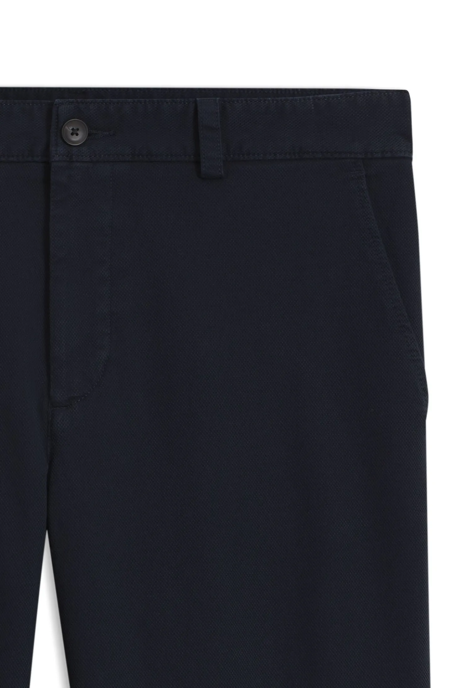 Chino aus strukturierter Stretch-Baumwolle