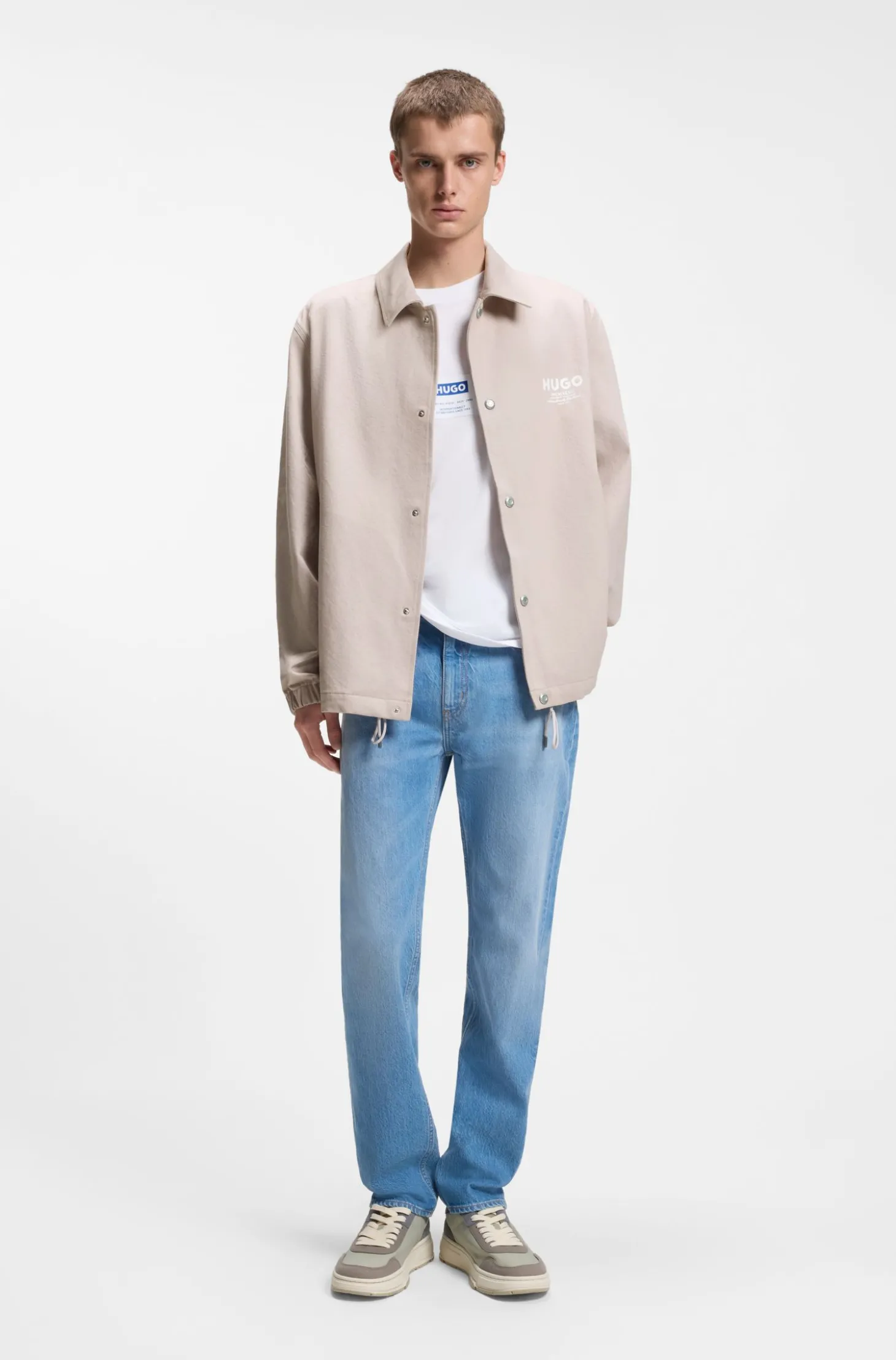 Coach-Jacke aus Baumwoll-Twill