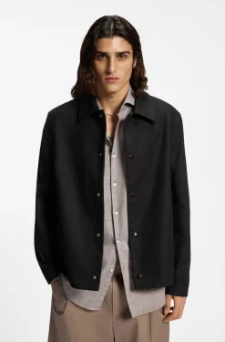 Coach-Jacke aus doppellagiger Baumwolle