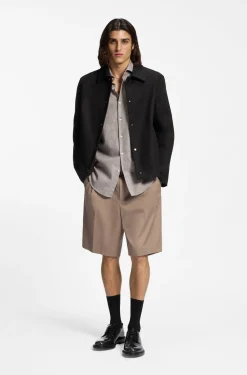 Coach-Jacke aus doppellagiger Baumwolle