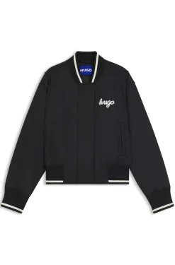 College-Blouson aus Satin mit komfortabler Wattierung