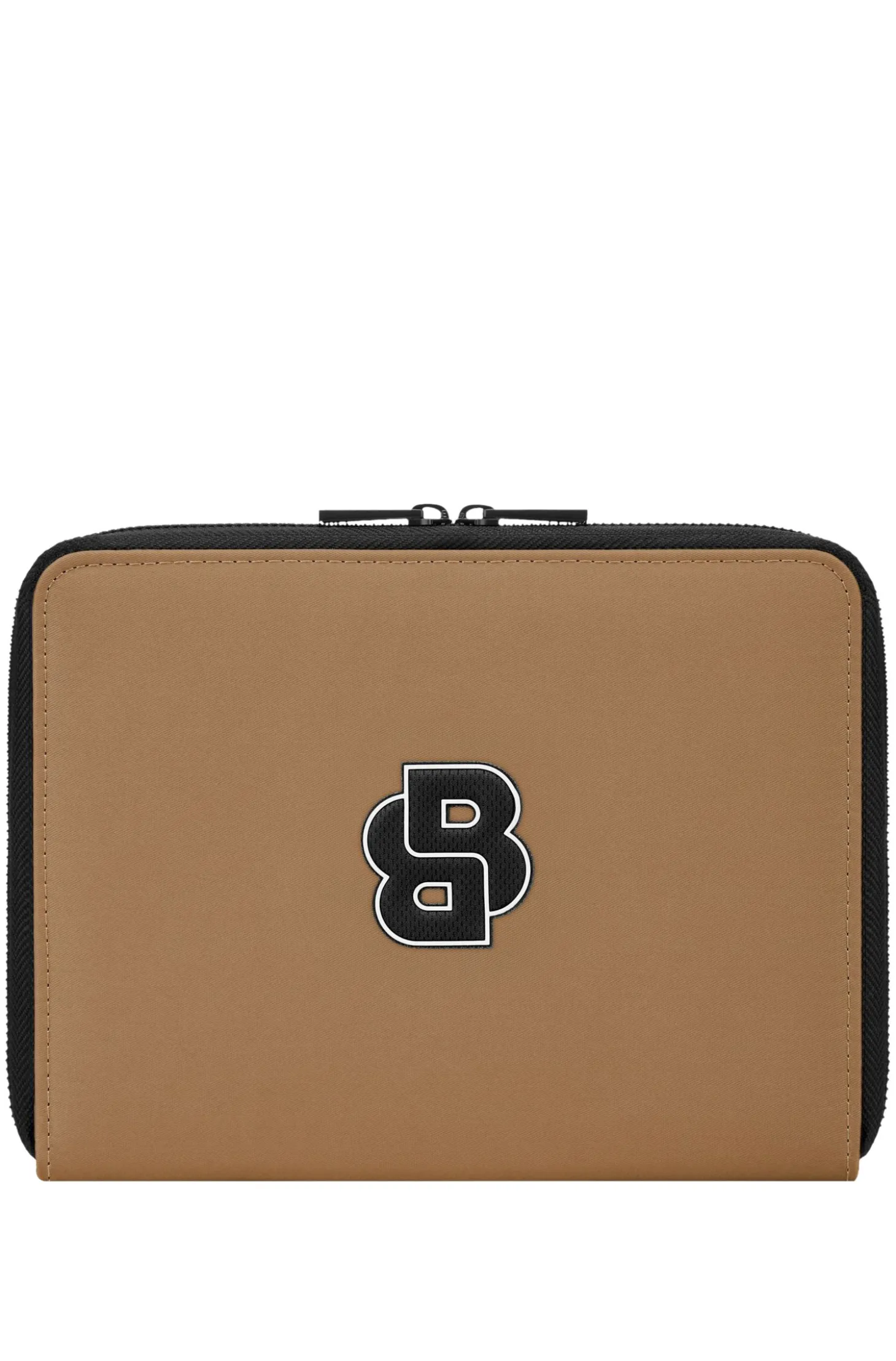 Collegiate-style folder with contrast logo detail