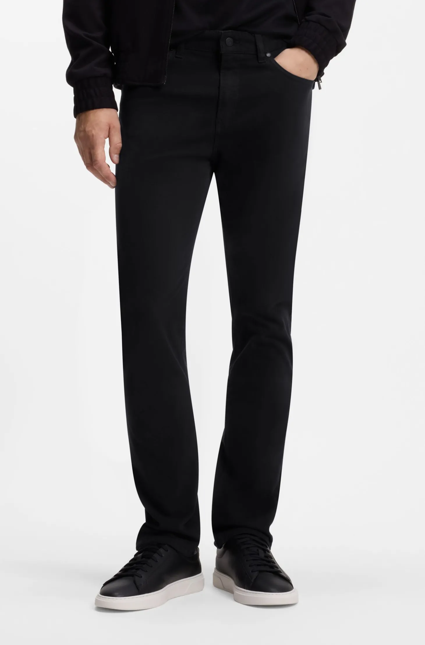 Delaware Slim-Fit Hose aus elastischer Baumwoll-Gabardine