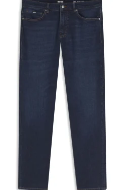 Delaware Slim-Fit Jeans aus bequemem blauem Stretch-Denim