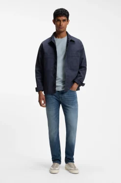 Delaware Slim-Fit Jeans aus bequemem Stretch-Denim in Blau