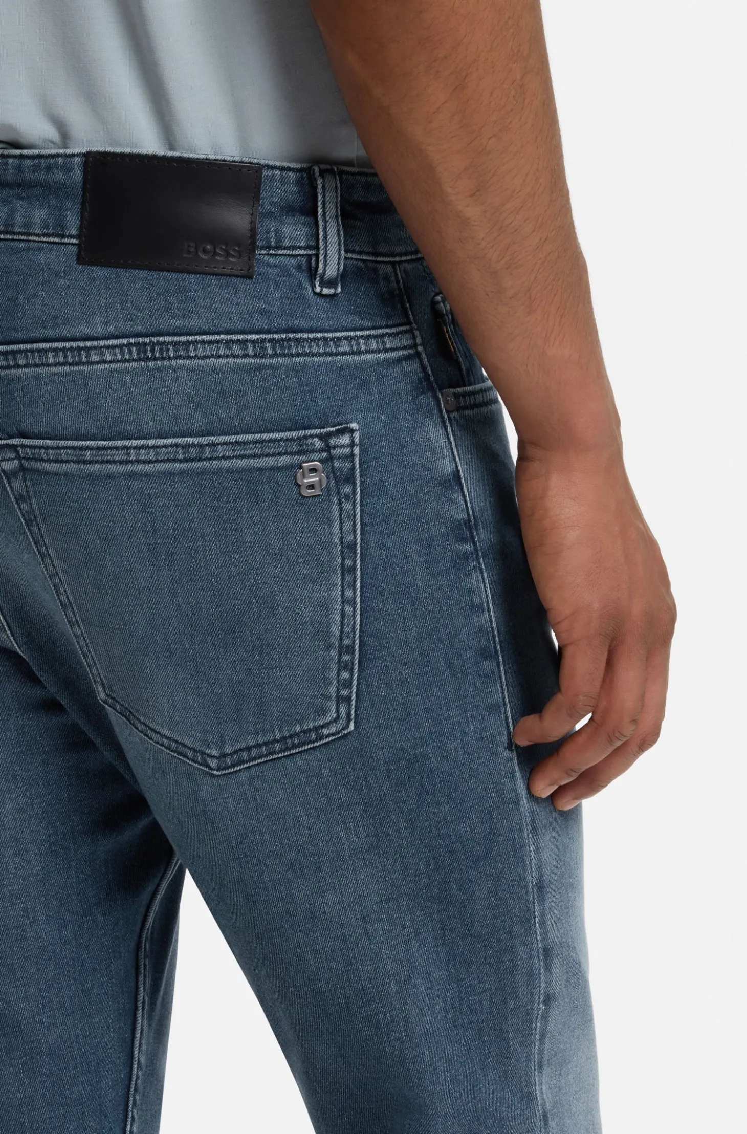 Delaware Slim-Fit Jeans aus bequemem Stretch-Denim in Blau