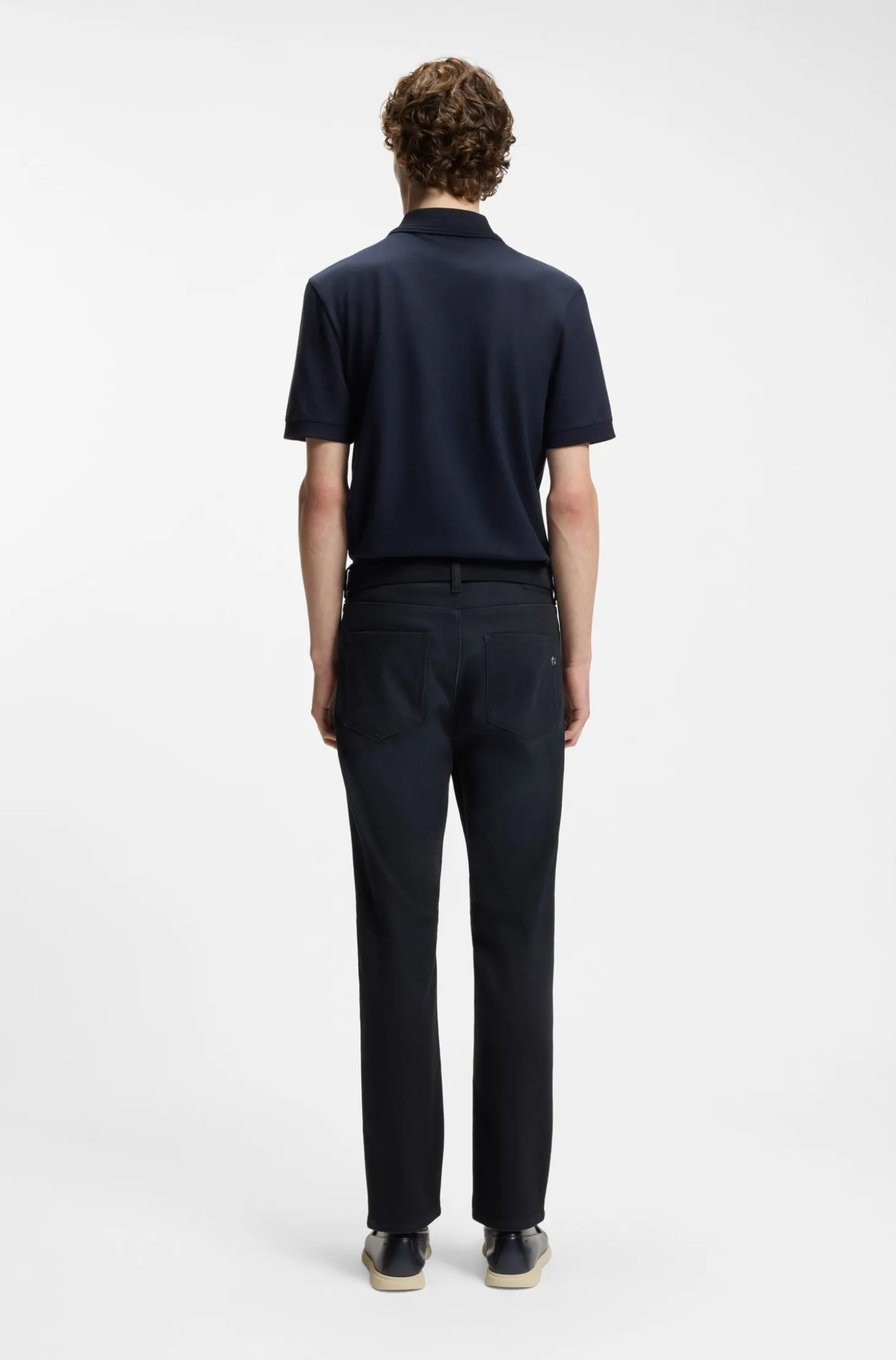 Delaware Slim-Fit Jeans aus blauem Knit Denim