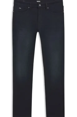 Delaware Slim-Fit Jeans aus blauem Knit Denim