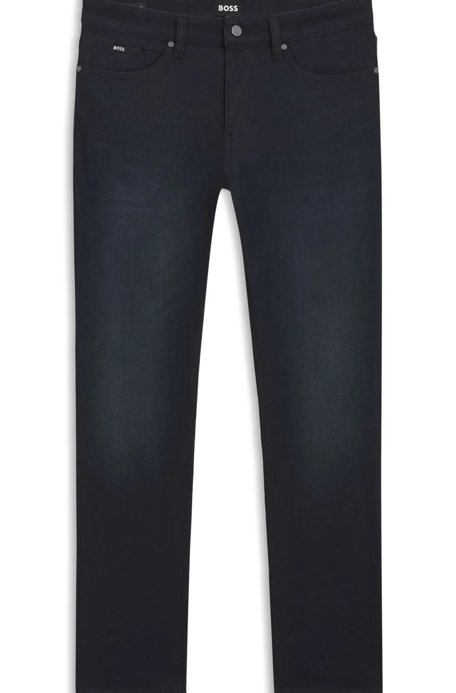 Delaware Slim-Fit Jeans aus blauem Knit Denim
