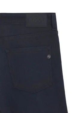 Delaware Slim-Fit Jeans aus blauem Knit Denim