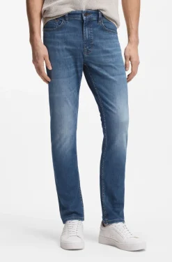 Delaware Slim-Fit Jeans aus blauem Soft-Motion-Denim
