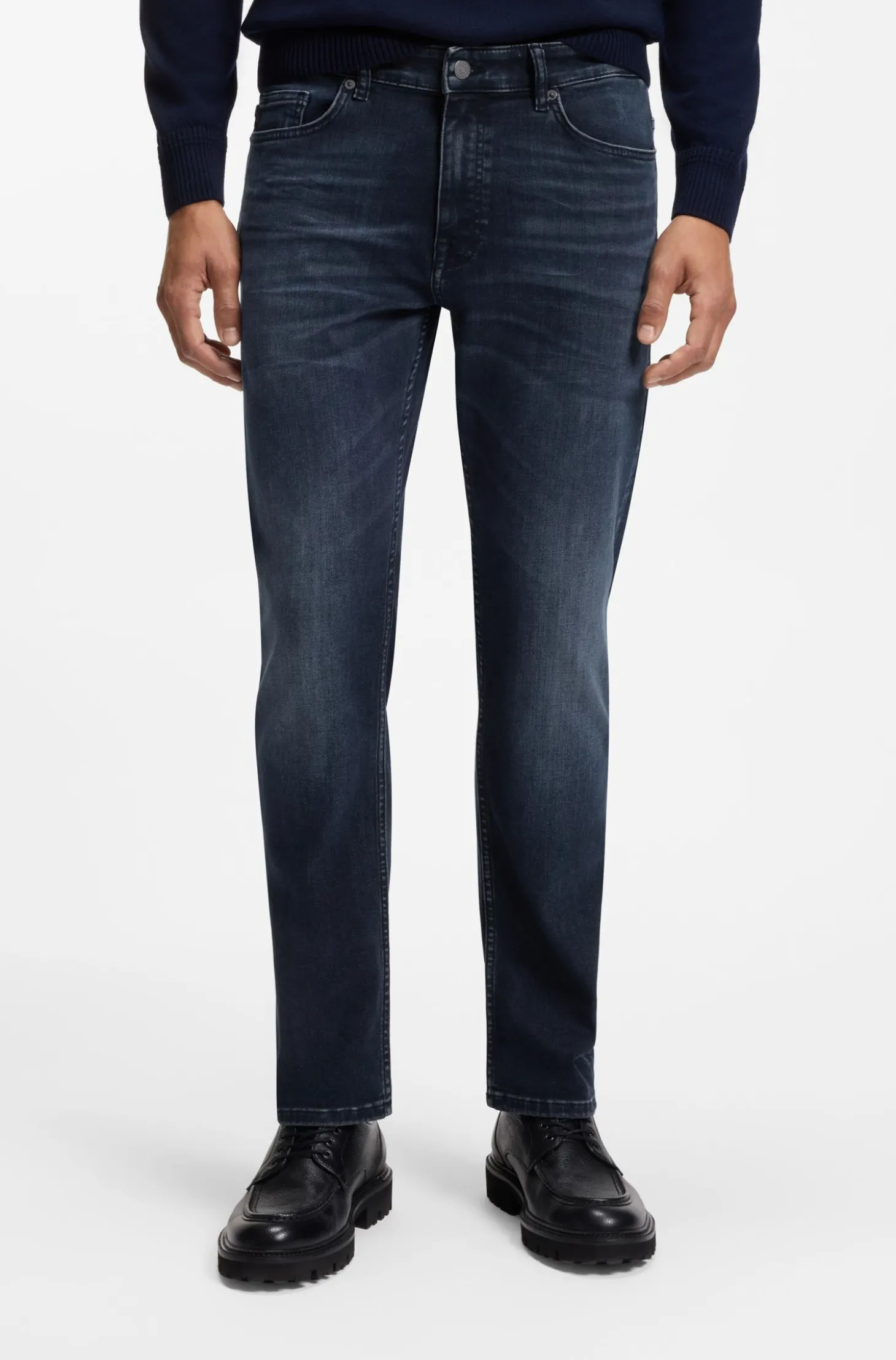 Delaware Slim-Fit Jeans aus blauem Soft-Motion-Denim