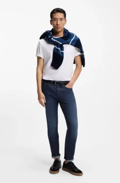 Delaware Slim-Fit Jeans aus blauem Stretch-Denim