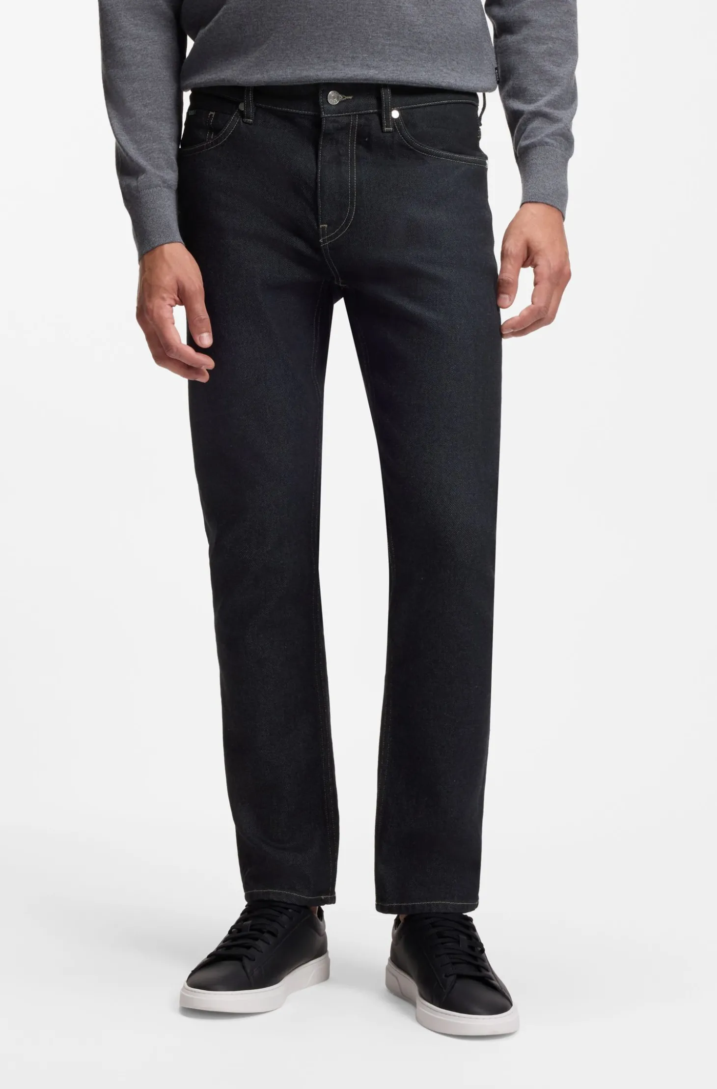 Delaware Slim-Fit Jeans aus dunkelblauem Denim