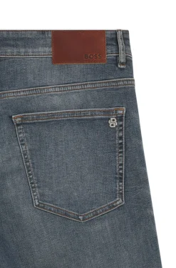 Delaware Slim-Fit Jeans aus elastischem Baumwoll-Denim
