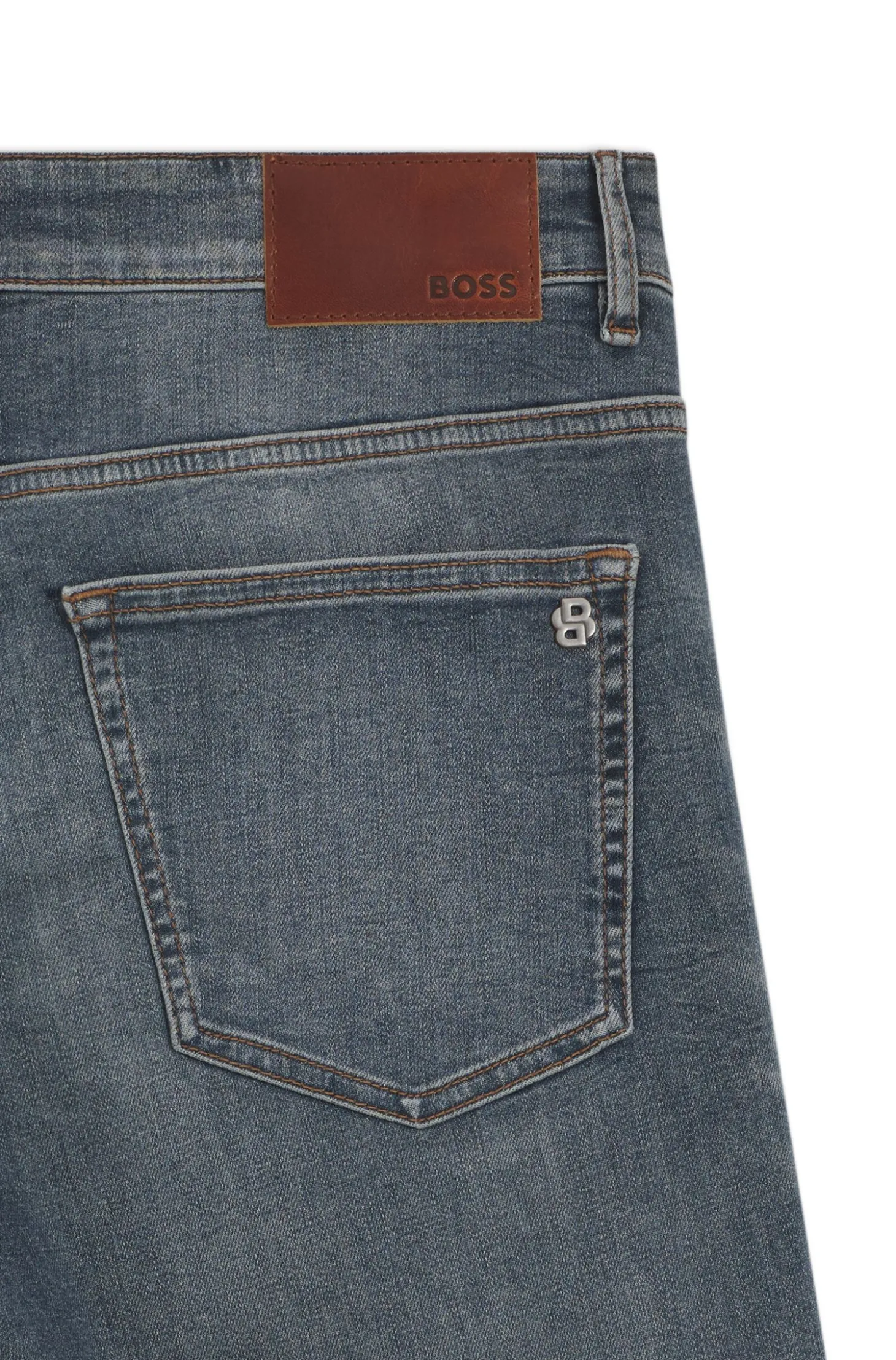 Delaware Slim-Fit Jeans aus elastischem Baumwoll-Denim