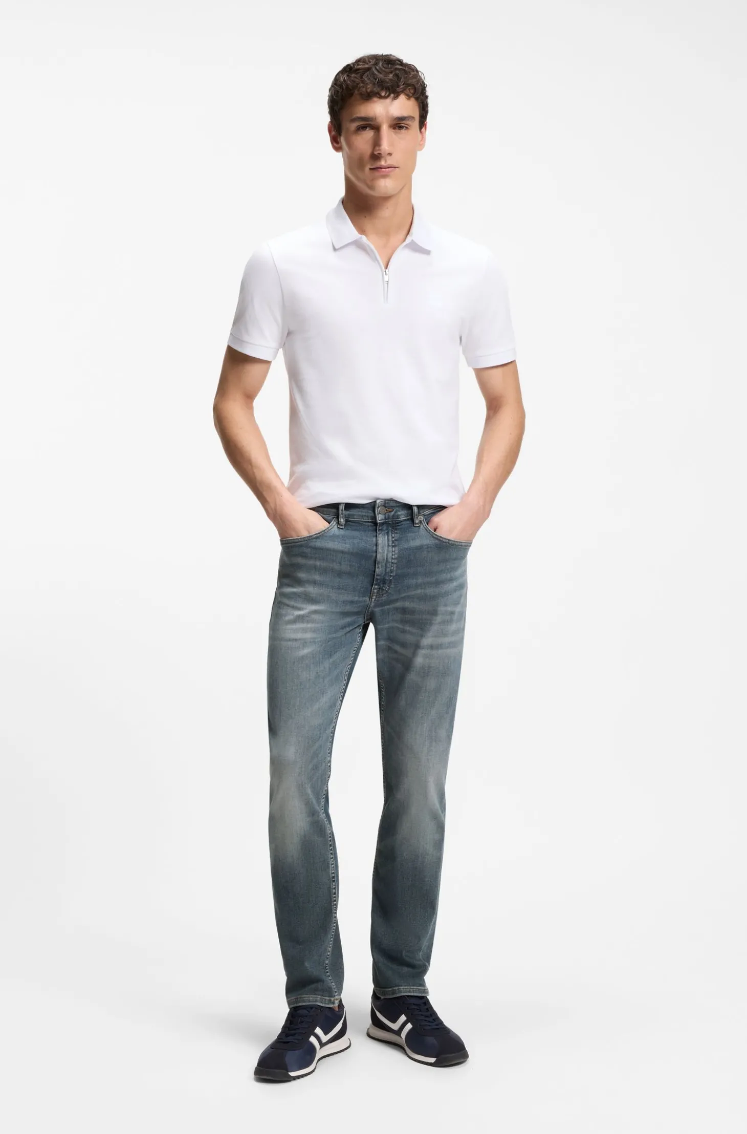 Delaware Slim-Fit Jeans aus elastischem Baumwoll-Denim