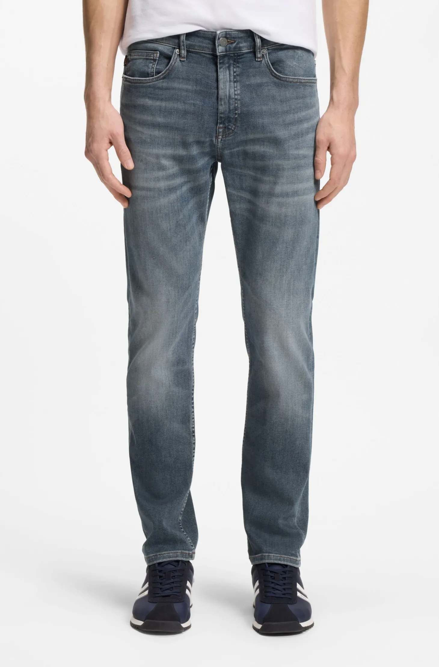 Delaware Slim-Fit Jeans aus elastischem Baumwoll-Denim