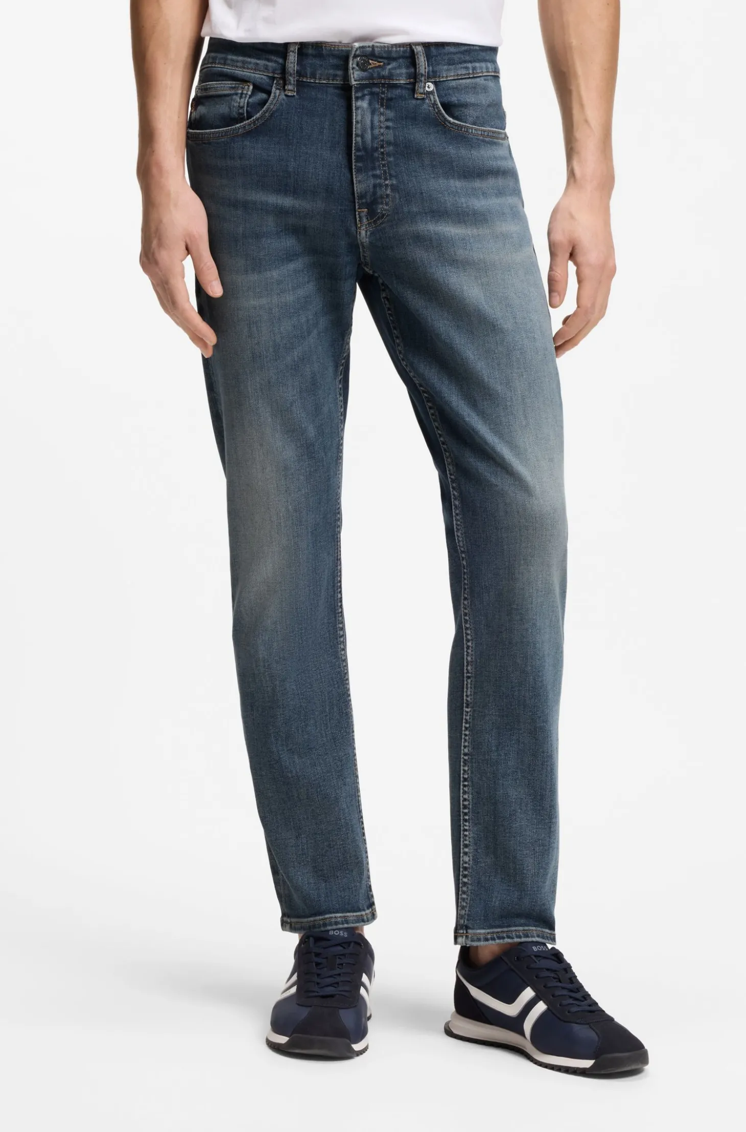 Delaware Slim-Fit Jeans aus elastischem Baumwoll-Mix