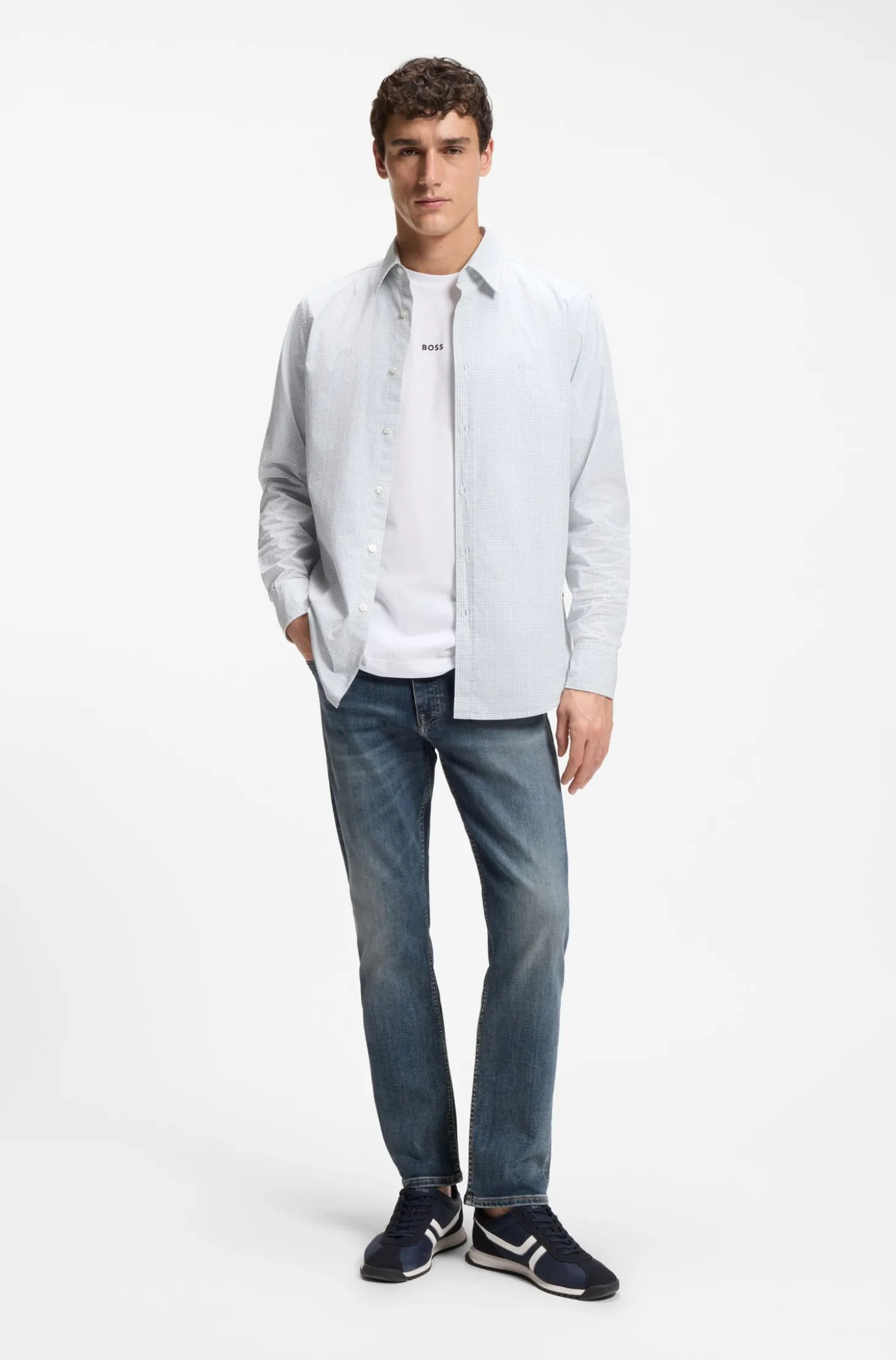 Delaware Slim-Fit Jeans aus elastischem Baumwoll-Mix