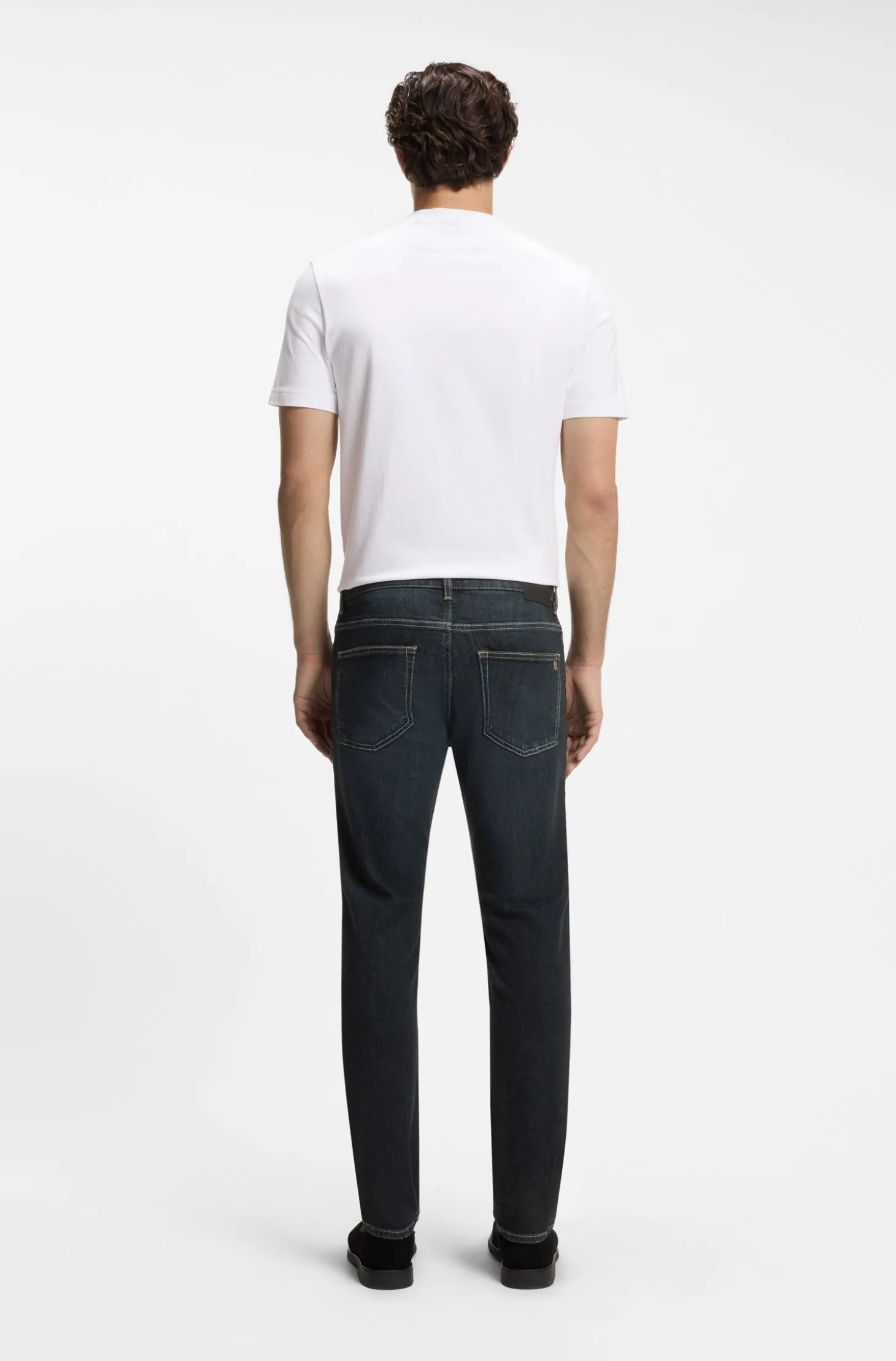 Delaware Slim-Fit Jeans mit Kontrastnähten