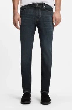 Delaware Slim-Fit Jeans mit Kontrastnähten