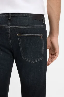 Delaware Slim-Fit Jeans mit Kontrastnähten