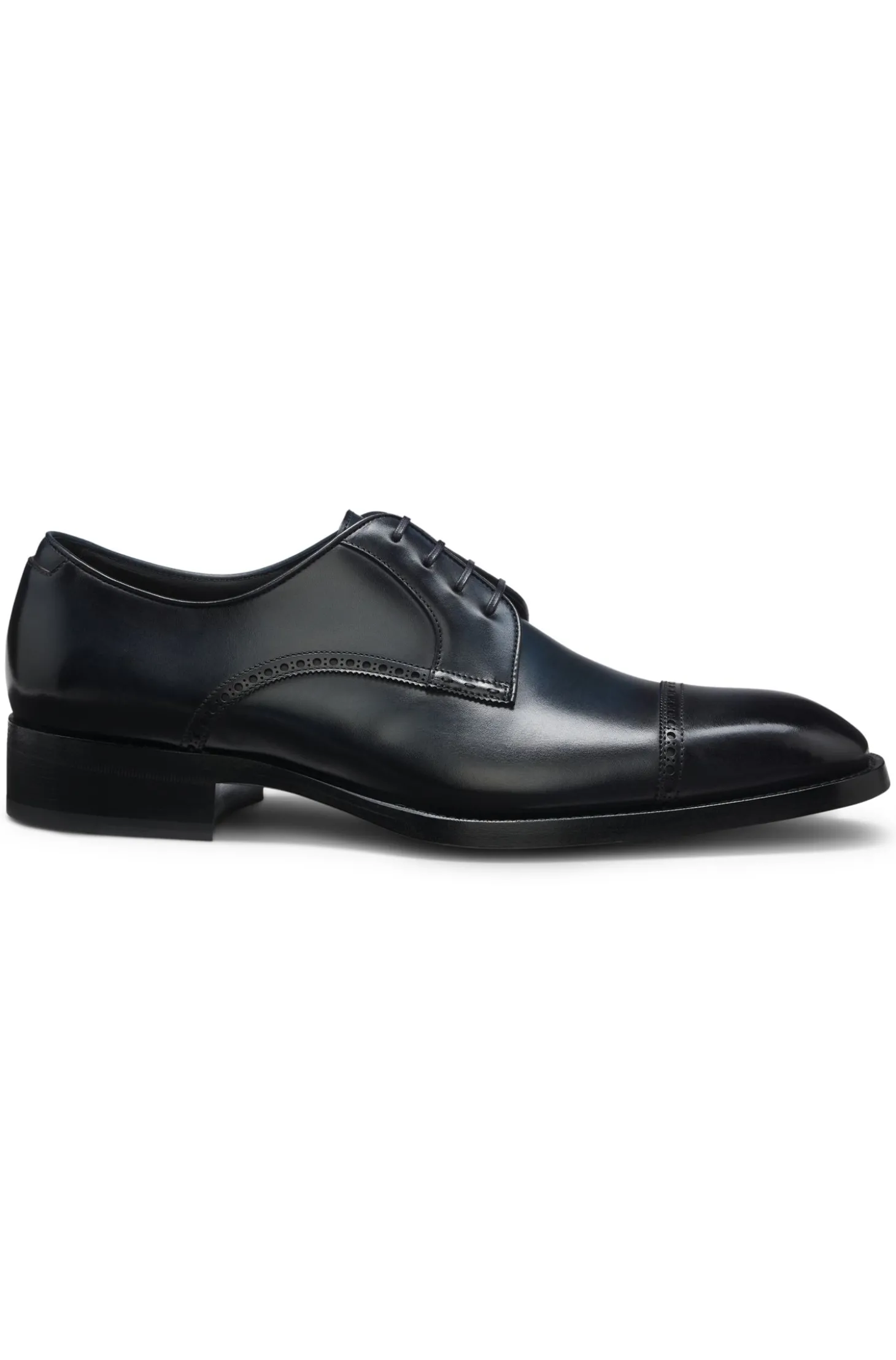 Derbys aus Leder mit Brogue-Details