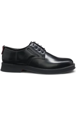 Derbys aus Leder mit Gummisohlen