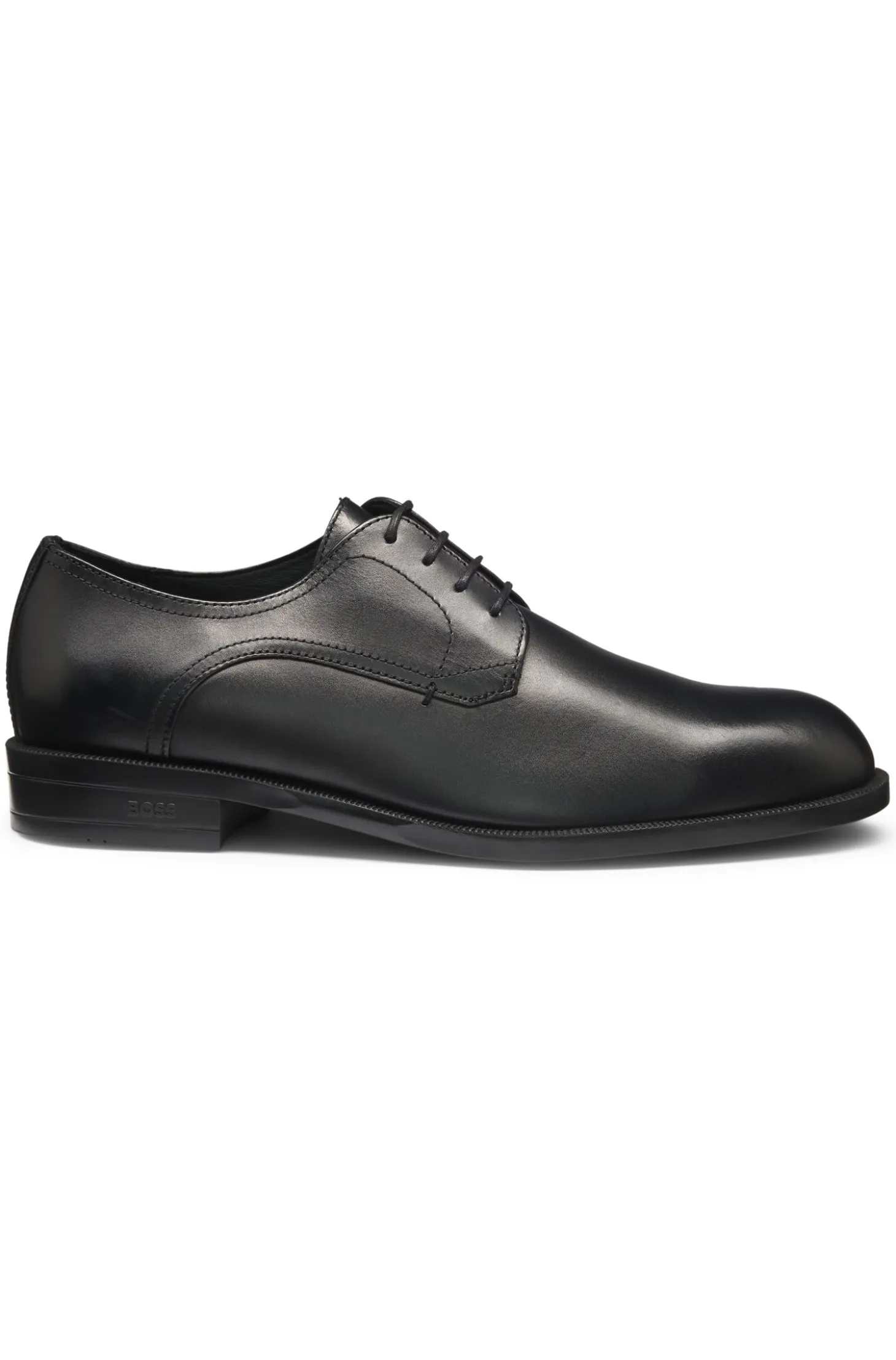 Derbys aus Leder mit Nahtdetails