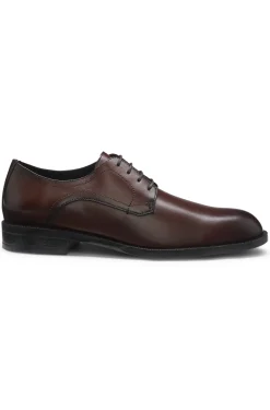 Derbys aus Leder mit Nahtdetails