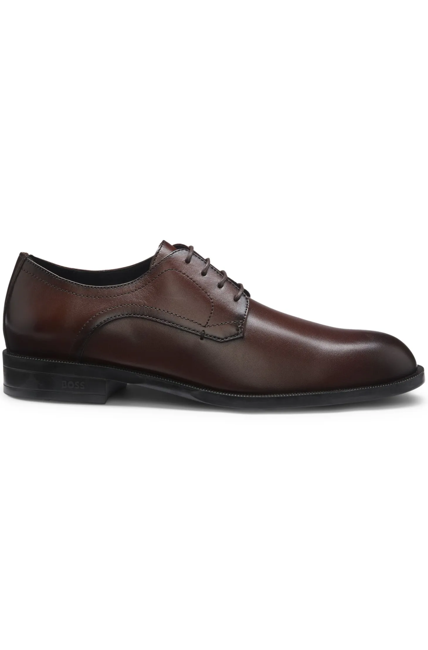 Derbys aus Leder mit Nahtdetails