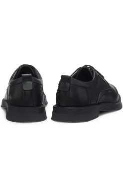 Derbys aus Leder mit perforierten Monogrammen