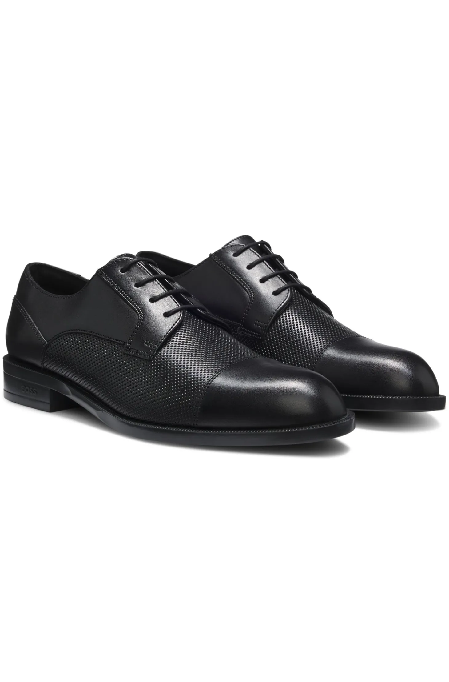 Derbys aus Leder mit Zehenkappe