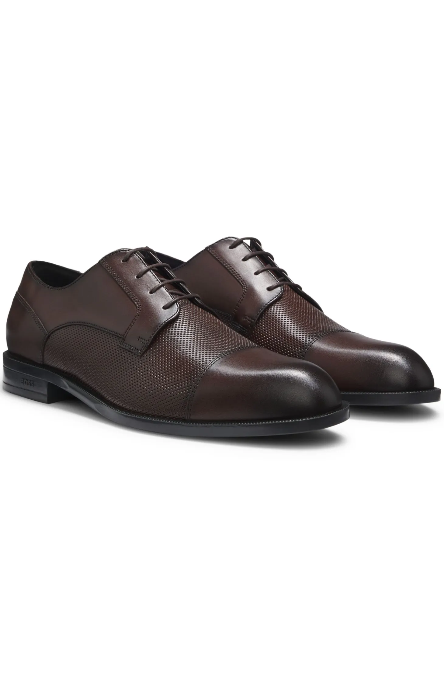 Derbys aus Leder mit Zehenkappe