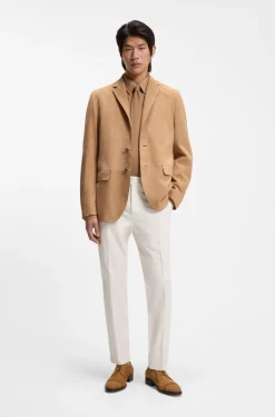 Derbys aus Veloursleder mit gestickten Details