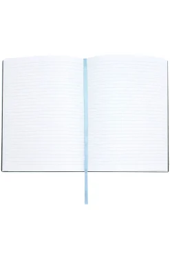 DIN-A5-Notizbuch aus pastellblauem Kunstleder