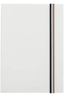 DIN-A5-Notizbuch aus weißem Kunstleder