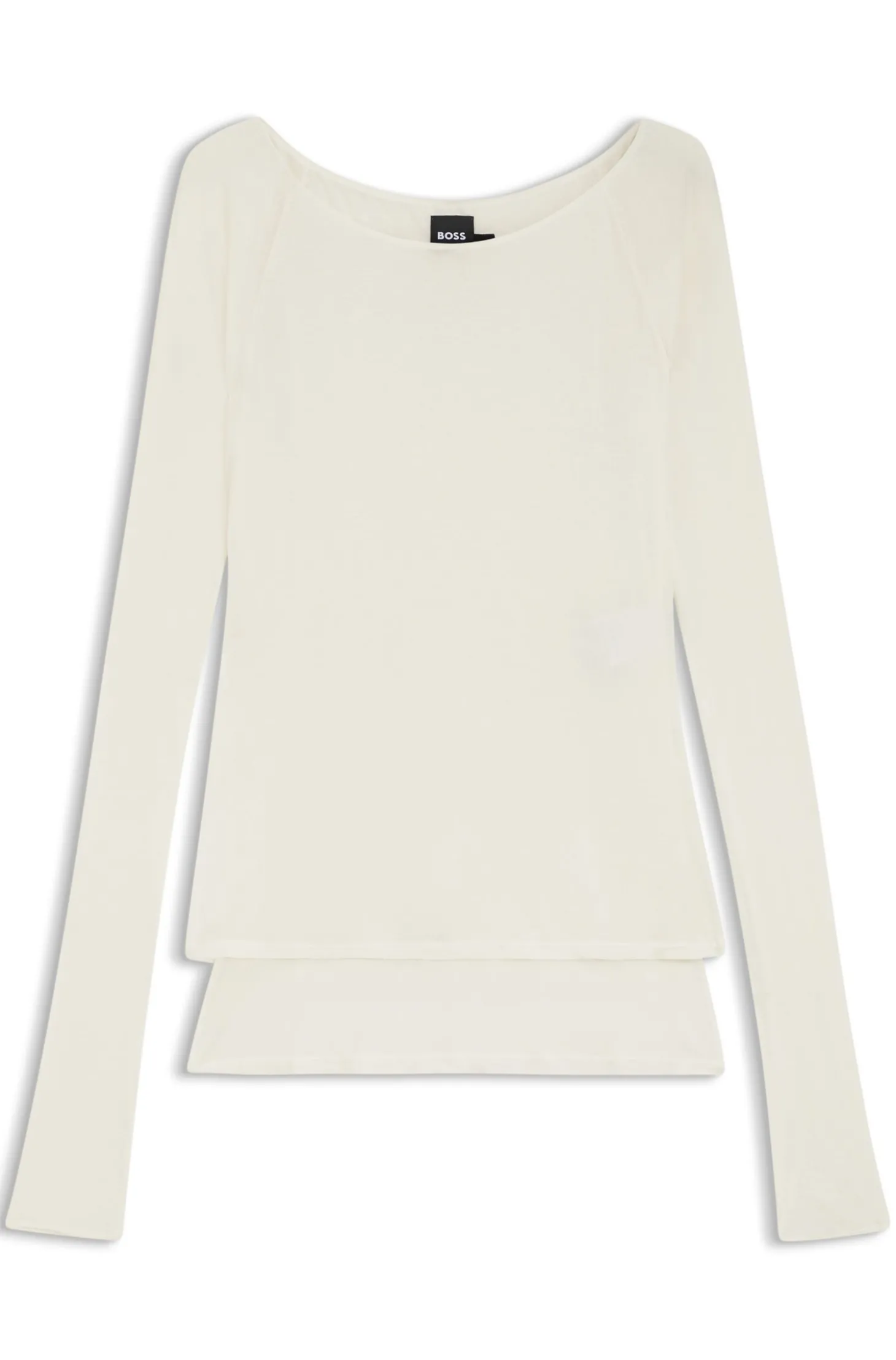 Doppellagiges Jersey-Top aus dünnem Jersey