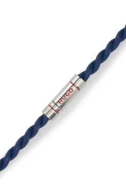Doppeltes Armband aus geflochtenem Leder