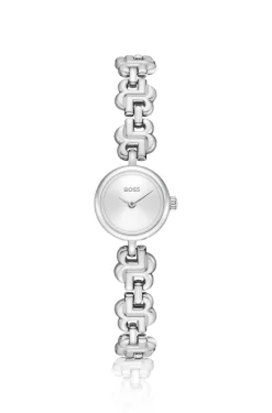 Double B Dressy Uhr aus Edelstahl mit Monogramm-Armband